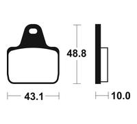 Tecnium Msr305 Profesional Competition Sintered Brake Pads Trasparente
