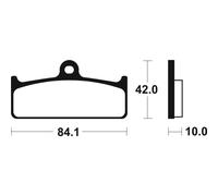 Tecnium Msr325 Profesional Competition Sintered Brake Pads Trasparente
