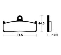 Tecnium Msr365 Profesional Competition Sintered Brake Pads Trasparente
