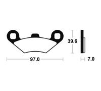 Tecnium Mss216 Sintered Brake Pads Trasparente