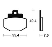 Pastiglie Freno TECNIUM mss272 Sinterizzate per Moto Ricambi Accessori
