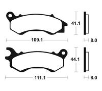 Pastiglie Freno Tecnium MSS373 Sinterizzate Per Moto Ricambi Accessori