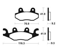 Pastiglie Freno Tecnium MSS378 Sinterizzate Per Moto Ricambi Accessori