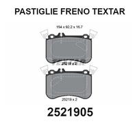 TEXTAR Kit pastiglie freno, Freno a disco per MERCEDES-BENZ 2521905