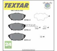 Pastiglie freno Textar Anteriore per MITSUBISHI Canter Fuso