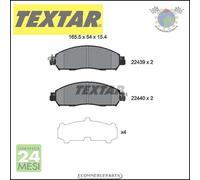 Pastiglie freno Textar Anteriore per NISSAN NV200 LEAF