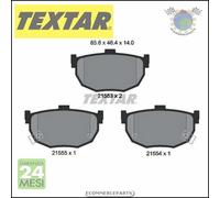 Pastiglie freno Textar Posteriore per HYUNDAI TIBURON ELANTRA LANTRA COUPE KIA