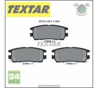 Pastiglie freno Textar Posteriore per MITSUBISHI PAJERO II DELICA L400