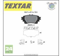 Pastiglie freno Textar Posteriore per TOYOTA YARIS