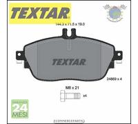 Pastiglie freno Textar Q+ Anteriore per INFINITI QX30 Q30 MERCEDES CLASSE GLA 25