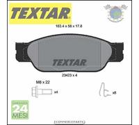 Pastiglie freno Textar Q+ Anteriore per JAGUAR S-TYPE LINCOLN LS