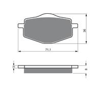Pastiglie Freno TRW 539 Adatto A per Yamaha XTZ 660 Ta Nã Rá (3YF/F680)