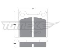 Pastiglie freno TX 10-19 TOMEX Brakes per BMW ALFA ROMEO MERCEDES-BENZ PORSCHE