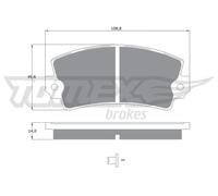 Pastiglie freno TX 10-43 TOMEX Brakes per RENAULT PEUGEOT TALBOT CITROËN ARO