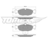 Pastiglie freno TX 10-49 TOMEX Brakes per OPEL JAGUAR DAEWOO
