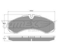 Pastiglie freno TX 11-11 TOMEX Brakes per IVECO RENAULT TRUCKS RENAULT