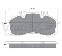 TOMEX brakes TX 12-88 Kit pastiglie freni