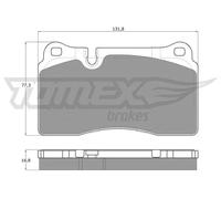 Pastiglie freno TX 14-73 TOMEX Brakes per VW AUDI ASTON MARTIN SEAT