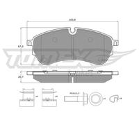 Pastiglie freno TX 18-58 TOMEX Brakes