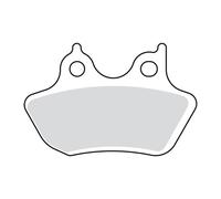 Pastiglie freno v-pad in rame semi-sinterizzato anteriore/posteriore 00-07 big t