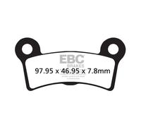 Pastiglie freno v-pad in rame semi-sinterizzato posteriore 09-13 trikes Ebc