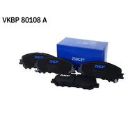 SKF Kit pastiglie freni Anteriore VKBP 80108 A con segnalatore acustico di usura per Nissan, Renault