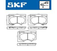 SKF VKBP 80135 A Kit pastiglie freni