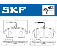 SKF VKBP 80232 E Kit pastiglie freni