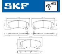 SKF VKBP 80233 A Kit pastiglie freni