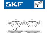 SKF VKBP 80246 Kit pastiglie freni