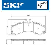 SKF VKBP 80251 Kit pastiglie freni