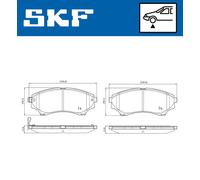 SKF VKBP 80289 A Kit pastiglie freni