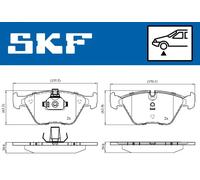 SKF VKBP 80311 Kit pastiglie freni