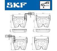 SKF VKBP 80369 E Kit pastiglie freni