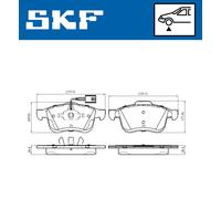 SKF VKBP 80432 E Kit pastiglie freni