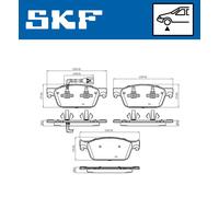 SKF VKBP 80445 E Kit pastiglie freni