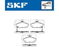 Pastiglie freno VKBP 80479 A SKF per ROVER HONDA MG LOTUS