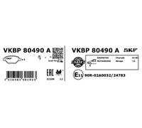 SKF VKBP 80490 A Kit pastiglie freni
