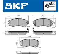 SKF VKBP 80535 A Kit pastiglie freni