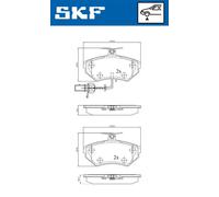 SKF VKBP 80547 E Kit pastiglie freni