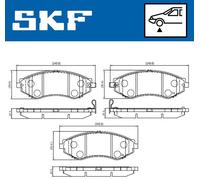 SKF VKBP 80570 A Kit pastiglie freni