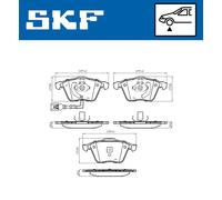 Pastiglie freno VKBP 80586 E SKF per VW AUDI SEAT