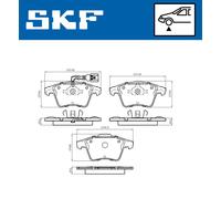 SKF VKBP 80589 E Kit pastiglie freni