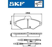 SKF VKBP 80601 E Kit pastiglie freni