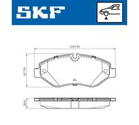 SKF VKBP 80633 E Kit pastiglie freni