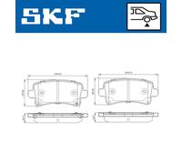 SKF VKBP 90214 A Kit pastiglie freni