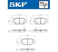 SKF VKBP 90253 A Kit pastiglie freni