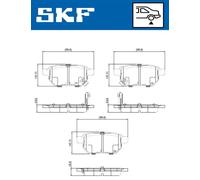 SKF VKBP 90282 A Kit pastiglie freni