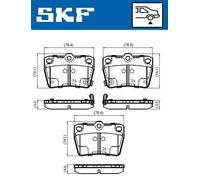 SKF VKBP 90288 A Kit pastiglie freni