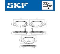 Pastiglie freno VKBP 90303 A SKF per FIAT TIPO Hatchback TIPO Familiare